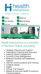 Mobile Screenshot of healthinteractions.com