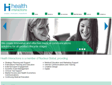 Tablet Screenshot of healthinteractions.com